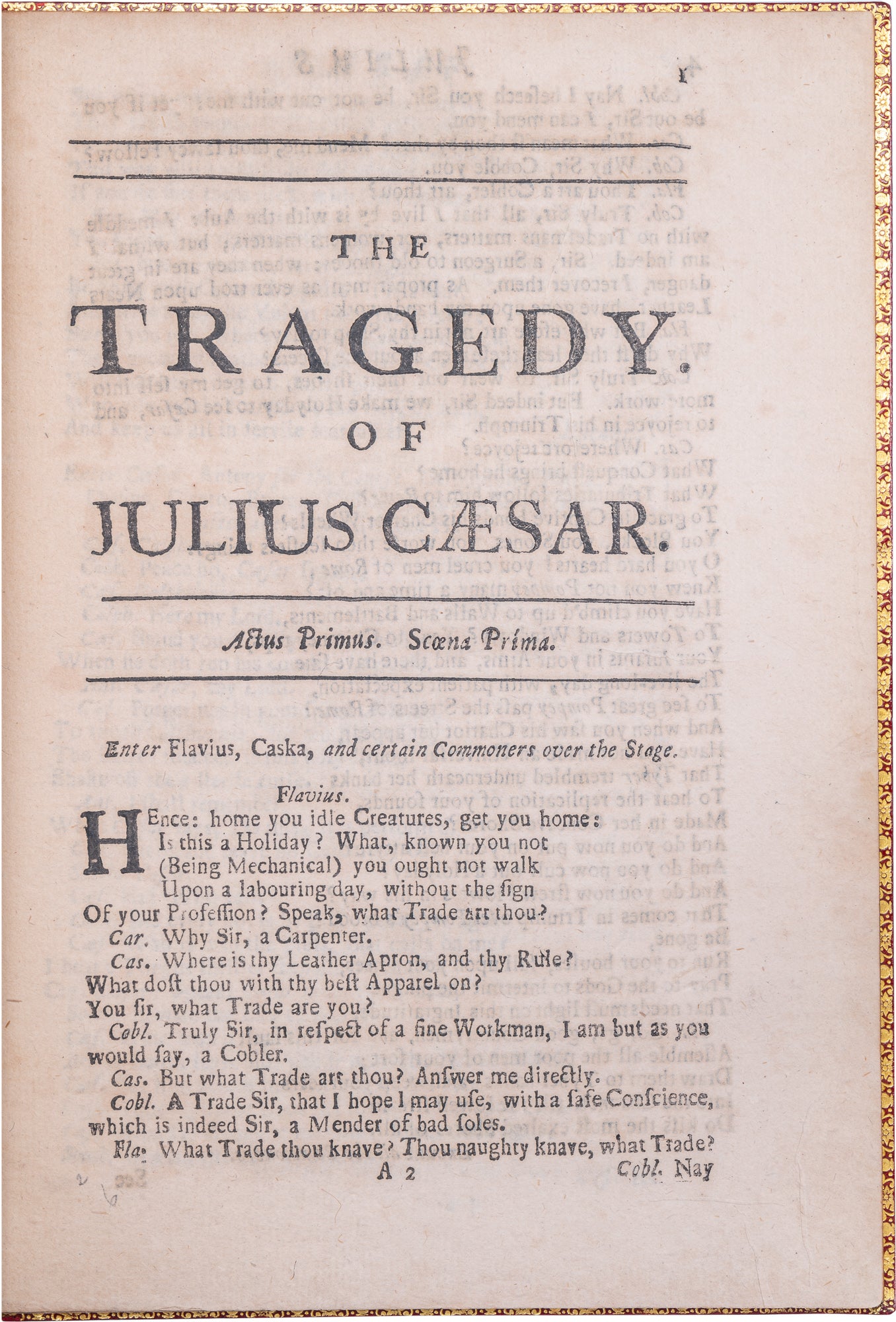 Julius Caesar | William Shakespeare | First Edition