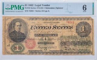 Item #938 The First Dollar Bill. U. S. Currency