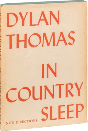 Item #949 In Country Sleep. Dylan Thomas