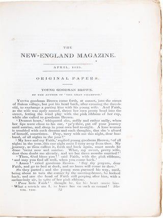 The New&ndash;England Magazine