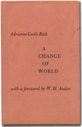 Item #99661 A Change of World. Adrienne RICH